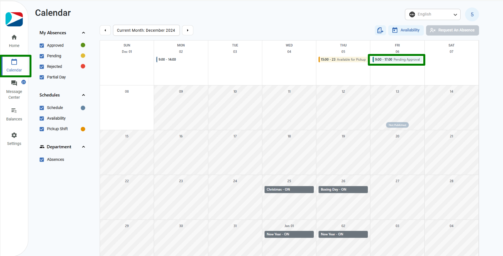 A screenshot of a calendar  Description automatically generated